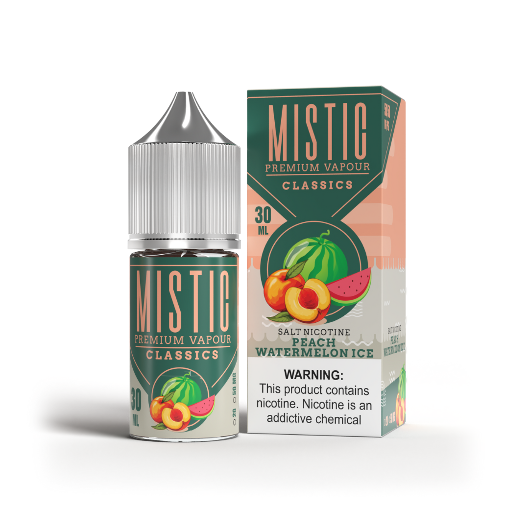 Peach Watermelon Ice Nic Salt - 30ml MisticVapor Peach Watermelon Ice Nic Salt - 30ml MisticVapor